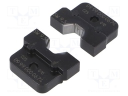 Crimping jaws; non-insulated terminals; Size: 9.5