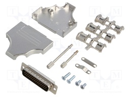 D-Sub HD; PIN: 44; plug; male; stamped and formed contacts; angled