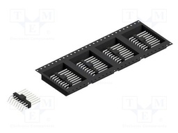 Connector: pin strips; pin header; male; PIN: 16; 2.54mm; SMT; 2x8