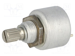 Potentiometer: shaft; single turn; 1kΩ; 1W; ±20%; 4mm; linear; THT