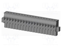 Connector: pluggable terminal block; plug; female; angled 90°