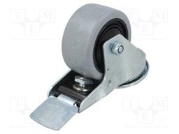 Transport wheel; Ø: 80mm; W: 36mm; H: 105mm; torsional with lock