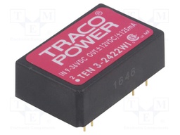 Converter: DC/DC; 3W; Uin: 9÷36V; Uout: 12VDC; Uout2: -12VDC; DIP24