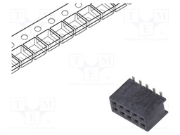 Socket; pin strips; Minitek127; female; PIN: 10; vertical; 1.27mm