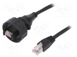 Patch cord; 2m; Buccaneer Ethernet; PIN: 8; gold-plated; 1.5A; IP68