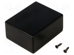 Enclosure: multipurpose; X: 55mm; Y: 68mm; Z: 32mm; ABS; black