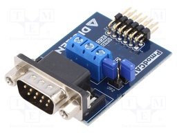 Pmod module; adaptor; CAN 2.0B,SPI; Pmod connector; 36x46mm