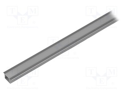 Profiles for LED modules; silver; L: 1m; PDS-NK; aluminium