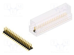 Connector: pin strips; pin header; male; PIN: 36; 2.54mm; SMT; 2x18