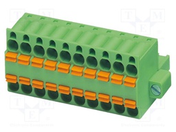PCB connector, nominal cross section: 2.5 mm?, color: green,
