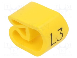 Markers; Marking: L3; 8÷16mm; PVC; yellow; -30÷60°C; leaded; PA-3