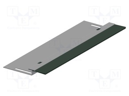 Brush gasket; H: 34mm; L: 500mm; D: 35mm