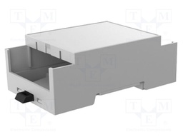 Enclosure: for DIN rail mounting; Y: 90mm; X: 53.3mm; Z: 32mm; grey