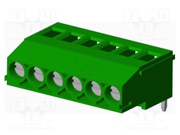 Connector: PCB terminal block; terminal; Plating: tinned; on PCBs