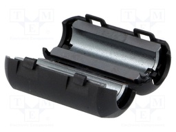 Ferrite: two-piece; on round cable; Ø: 9.5mm; 105Ω; A: 22.5mm
