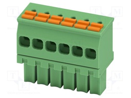 PCB connector, nominal cross section: 1.5 mm2, color: green,