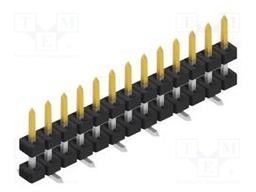Connector: pin strips; pin header; male; PIN: 13; 2mm; SMT; 1x13