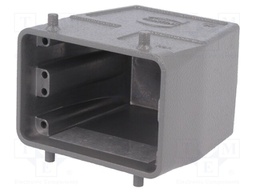 Enclosure: for Han connectors; Han; size 32A (2 x 16A); straight