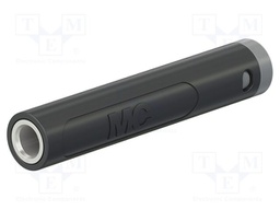 Connector: 4mm banana; socket; 19A; 30VAC; 60VDC; black