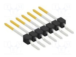Connector: pin strips; pin header; male; PIN: 7; 2.54mm; SMT; 1x7