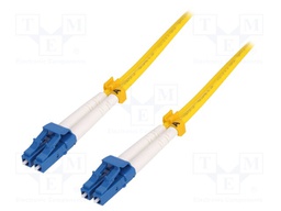 Connector: fiber optic; patchcord; single mode duplex (SM); male