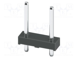 Pin strip, nominal cross section: 0.5 mm2, color: black, nom