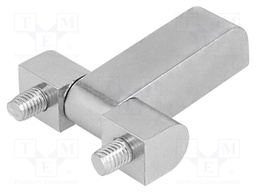 Hinge; Width: 61mm; zinc-plated steel; H: 55mm; Ext.thread: M8
