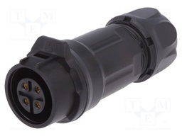 Plug; Connector: circular; size 16; 02; female; PIN: 4; for latch