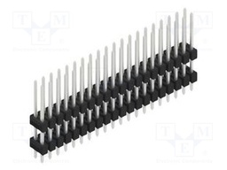 Connector: pin strips; pin header; male; PIN: 40; 2.54mm; THT; 2x20