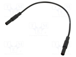 Test lead; 32A; banana plug 4mm,both sides; insulated; Len: 0.25m