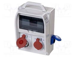 Electric switchboard; IP44; wall mount; Enclos.mat: ABS