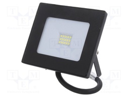 Lamp: LED flood light; 6500(typ)K; IP65; Body: black; 10W; 230VAC