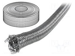 Conduit; ØBraid : 10.2÷14,nom.12mm; zinc-plated steel; Len: 25m
