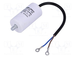 Capacitor: motors, run; 8uF; 450V; Ø35x65mm; -25÷70°C; ±5%; 3000h