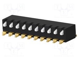 Switch: DIP-SWITCH; Poles number: 10; OFF-ON; 0.025A/24VDC; Pos: 2