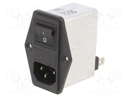 Connector: AC supply; socket; male; 6A; 250VAC; -25÷85°C; 450uH