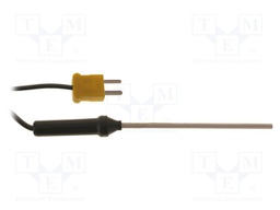 Probe: K-type temperature; -50÷300°C; Probe l: 3mm; Accur: ±2,5°C