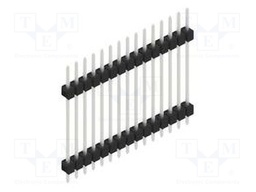Connector: pin strips; pin header; male; PIN: 15; 2.54mm; THT; 1x15