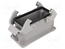 Enclosure: for rectangular connectors; Han; size 16B; PG21; IP65