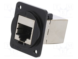 Coupler; FT; Cat: 5e; shielded; Layout: 8p8c; 19x24mm; Colour: black
