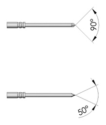 Test needle; Operational spring compression: 4.3mm; 2A; Ø: 0.5mm