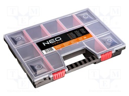 Container: collective; with partitions; black; adjustable