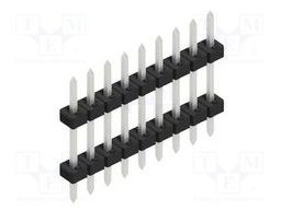 Connector: pin strips; pin header; male; PIN: 9; 2mm; THT; 1x9; 100V
