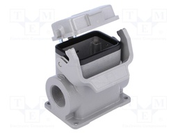 Enclosure: for rectangular connectors; Han; size 6B; with latch