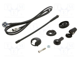 Antenna; automotive; 240mm; AM,FM; universal; rubber mast; 1.5m