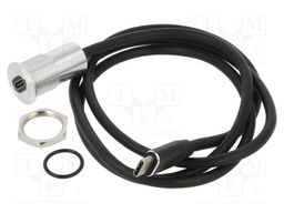 Adapter; for panel mounting,rear side nut; USB 3.0,USB 3.1