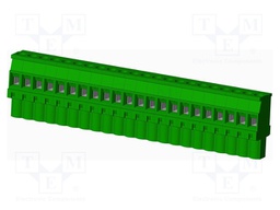 Connector: pluggable terminal block; plug; female; angled 90°
