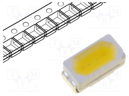 LED; SMD; 3014; white warm; 2590÷3300mcd; 3000(typ)K; 110°; 30mA