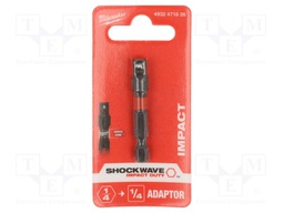 Adapter; Mounting: 1/4",1/4" square