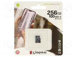Memory card; microSD; R: 100MB/s; W: 80MB/s; Class 10 UHS I U3
